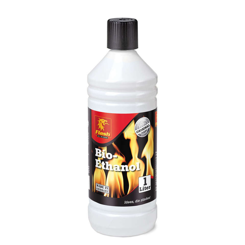 Bio-Ethanol in einer 1 l Flasche